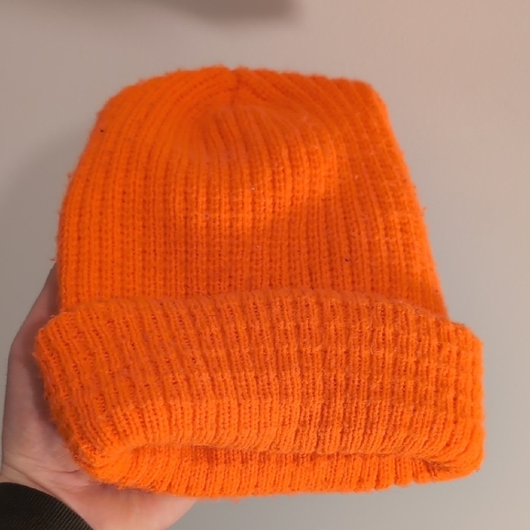 Bright Orange Beanie - Picture 2 of 3